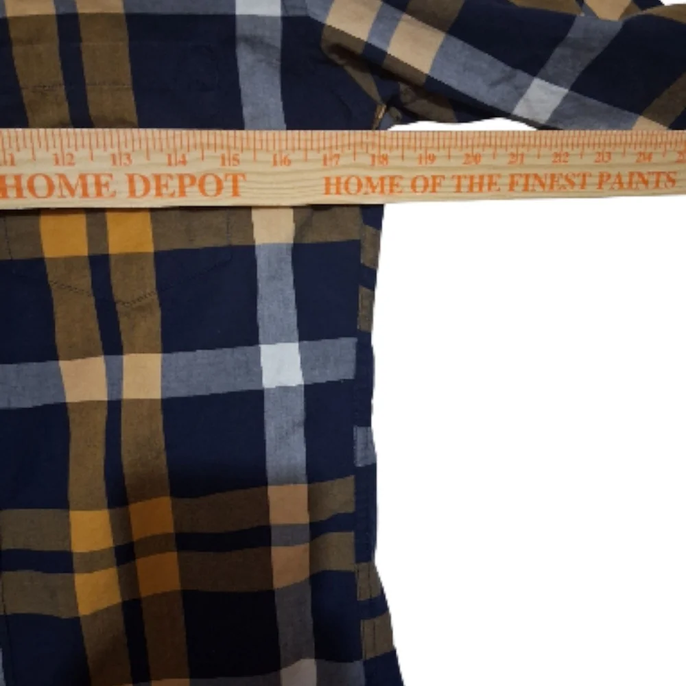 J. Crew Fitted EUC Sz. S Blue/Gold Long Sleeve‎ Casual Botton Down Shirt.